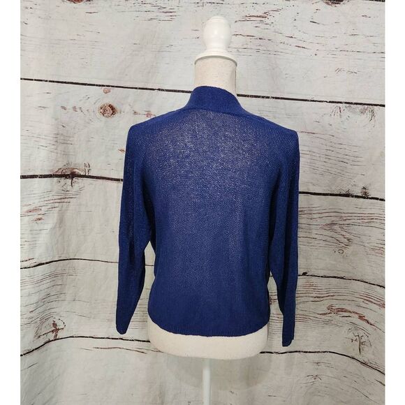 Eileen Fisher Linen Cropped Cardigan Size Small - Picture 3 of 5